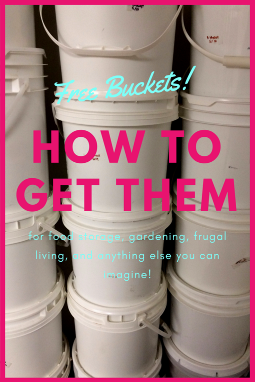 Food Grade Buckets, for FREE The Merrill Project