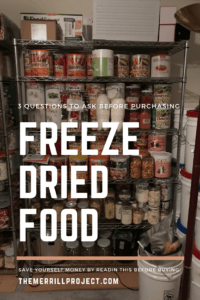 freeze dried food